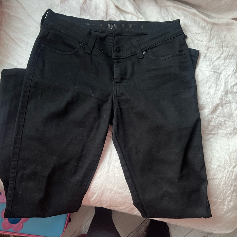 Jennifer Lopez Black Skinny Jeans